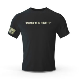 Push the Fight black t-shirt